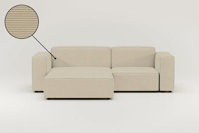 Revêtement en tissu - Canapé d'angle modulaire Harvey 3 places