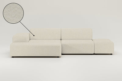 Revêtement en tissu - Canapé d'angle modulaire Nina 4 places