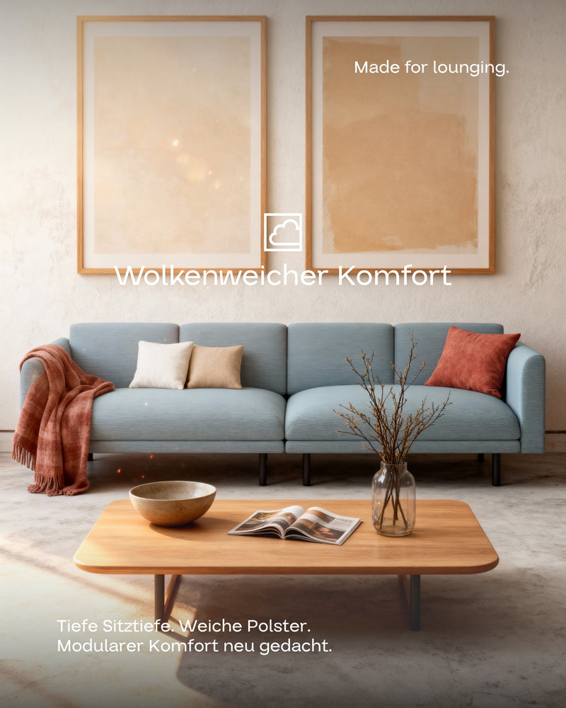 Canapé modulaire Aera 3 places