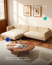 Canapé modulaire Aera 3 places avec pouf