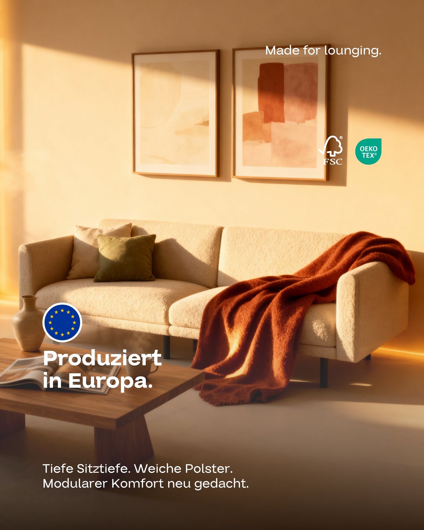 Canapé modulaire Aera 2.5 places