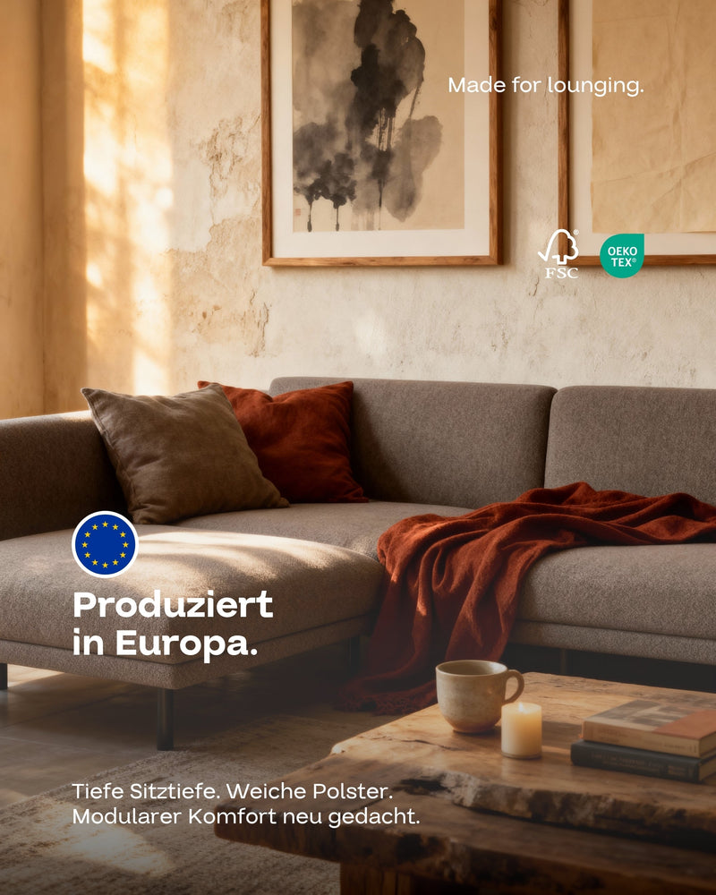 Canapé modulaire Aera 2.5 places avec pouf