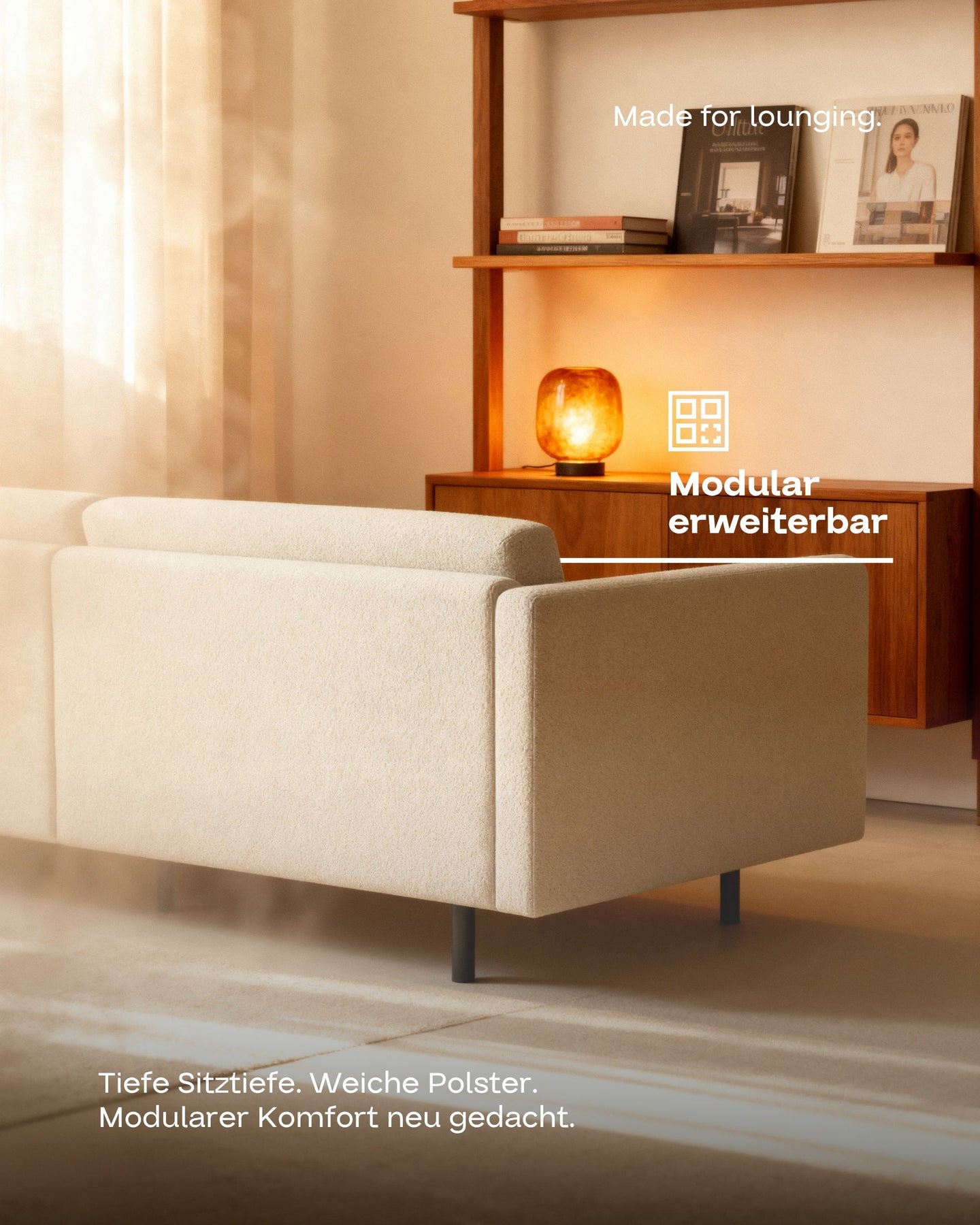 Canapé modulaire Aera 2.5 places