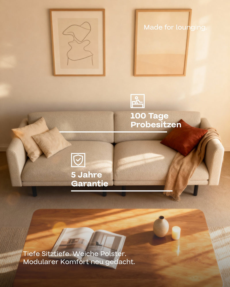 Canapé modulaire Aera 2.5 places