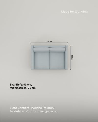 Canapé modulaire Aera 2 places