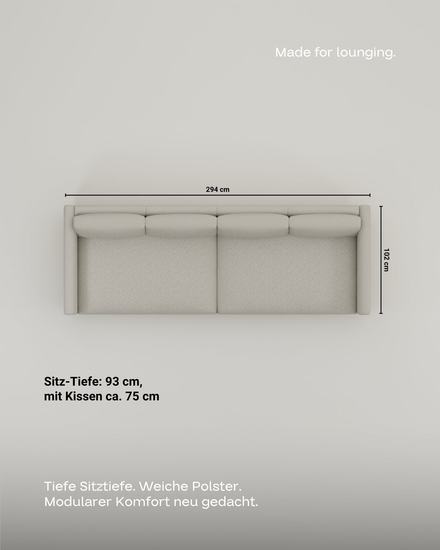 Canapé modulaire Aera 3 places