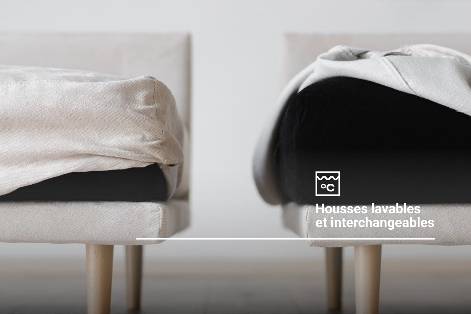 Canapé modulaire Donna 4-places avec fonction lit