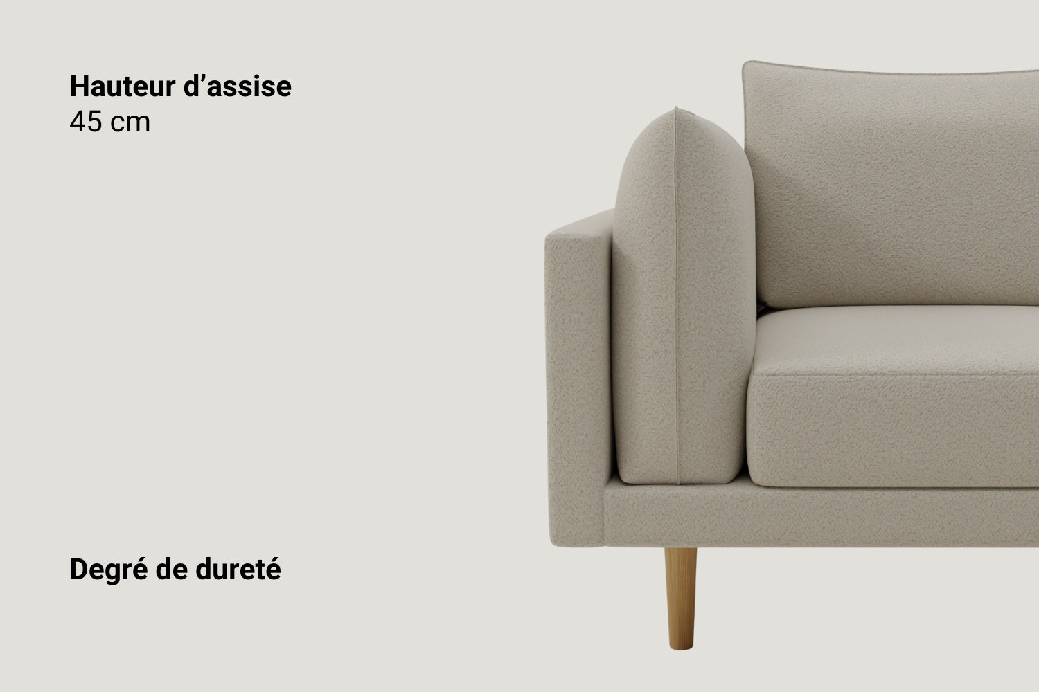 Canapé modulaire Donna 4-places avec fonction lit