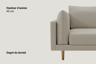 Canapé modulaire Donna 4-places avec fonction lit