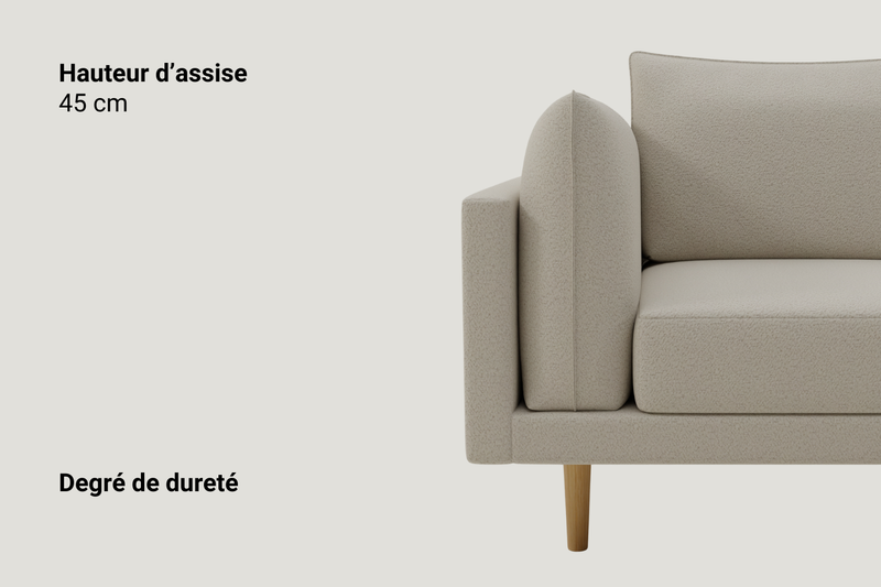 Canapé modulaire Donna 4-places avec fonction lit