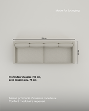 Canapé modulaire Aera 3 places