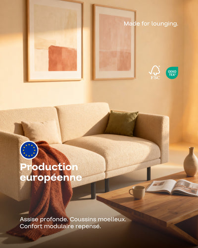 Canapé modulaire Aera 2 places