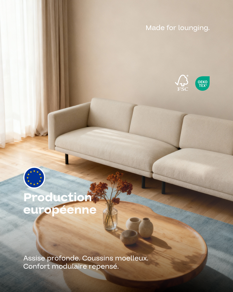 Canapé modulaire Aera 3 places