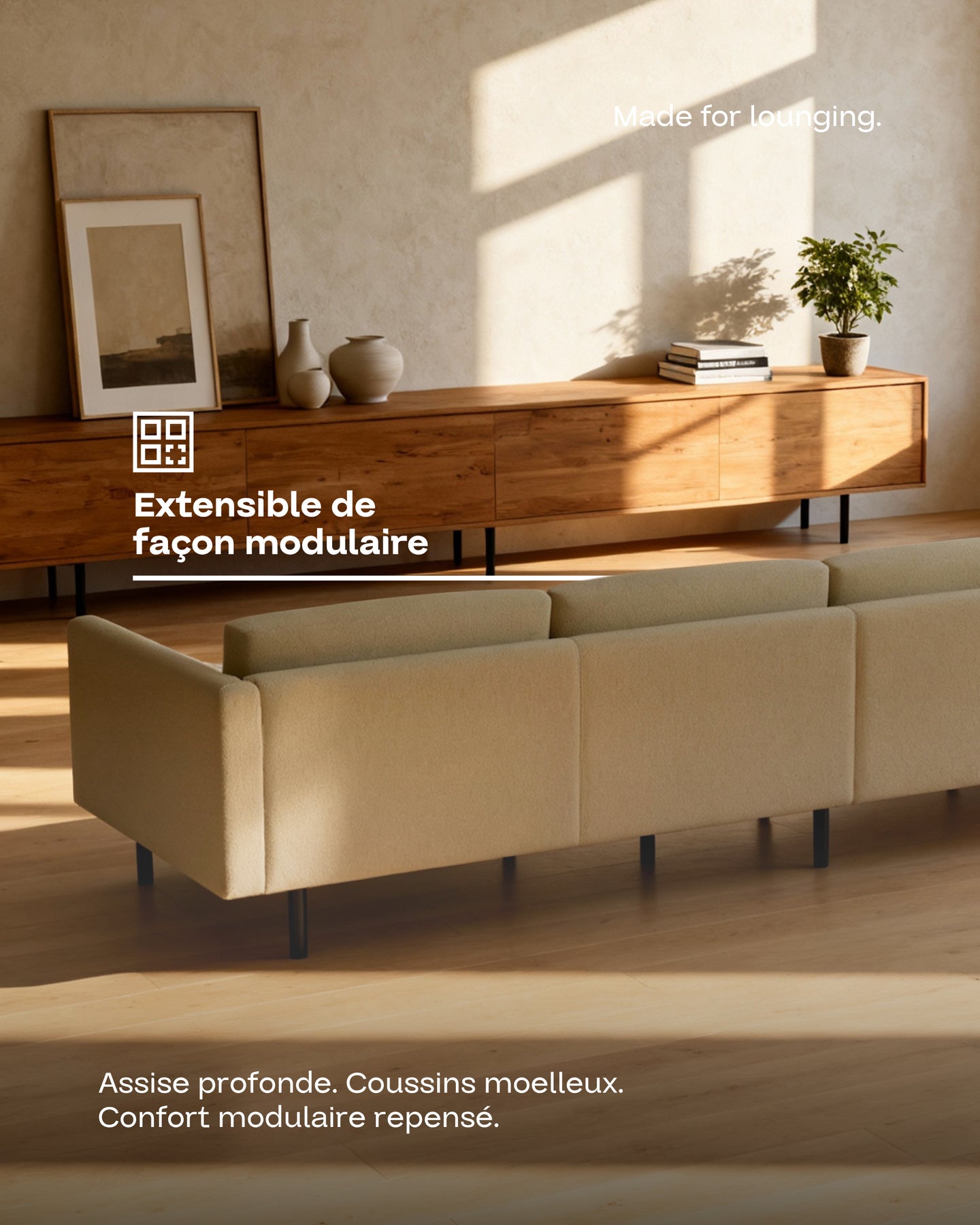 Canapé modulaire Aera 5 places