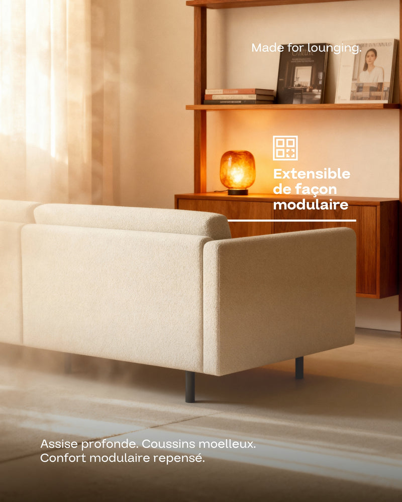 Canapé modulaire Aera 2.5 places