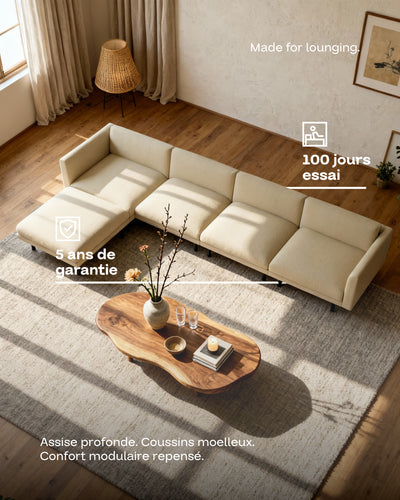 Canapé modulaire Aera 5 places