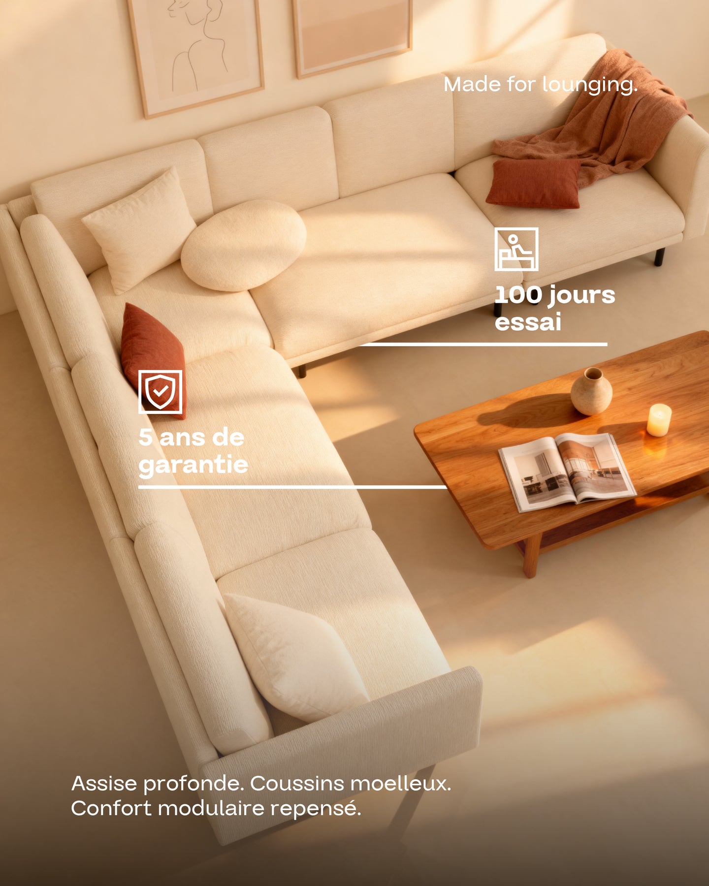 Canapé modulaire Aera d&