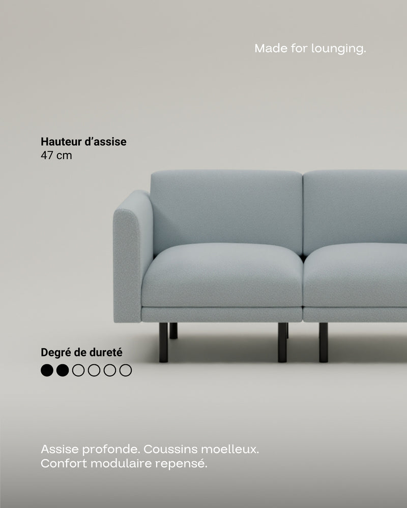 Canapé modulaire Aera 2 places