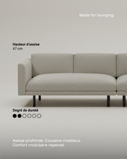 Canapé modulaire Aera 3 places