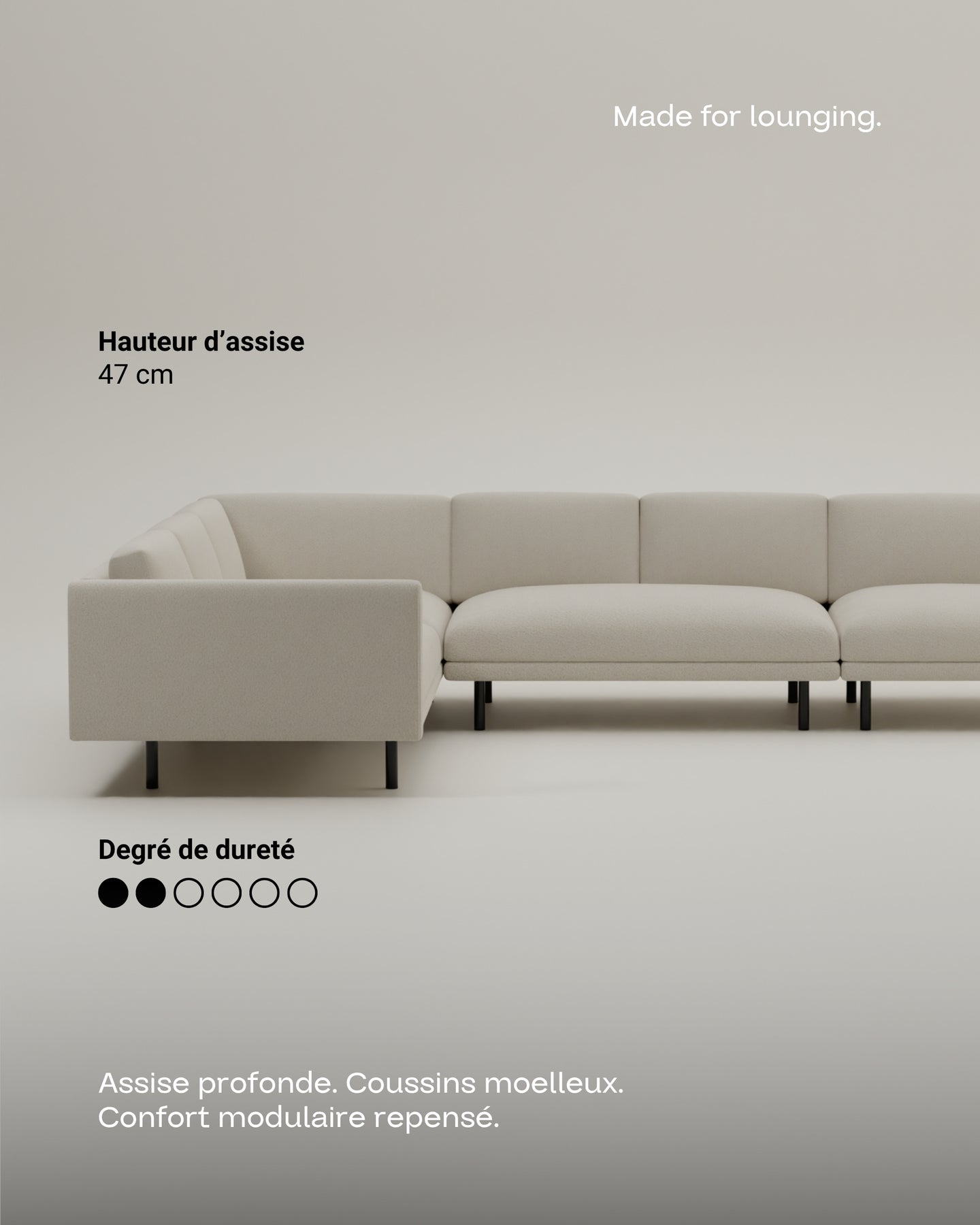 Canapé modulaire Aera d&