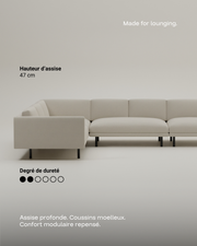 Canapé modulaire Aera d'angle XL