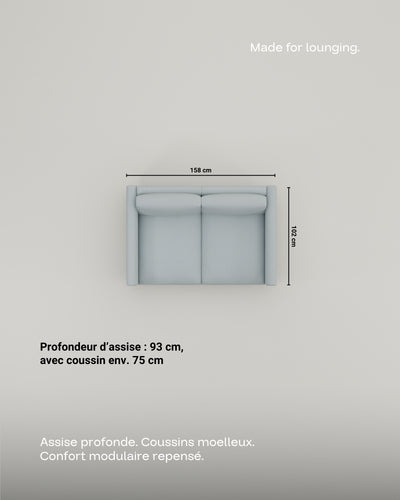 Canapé modulaire Aera 2 places