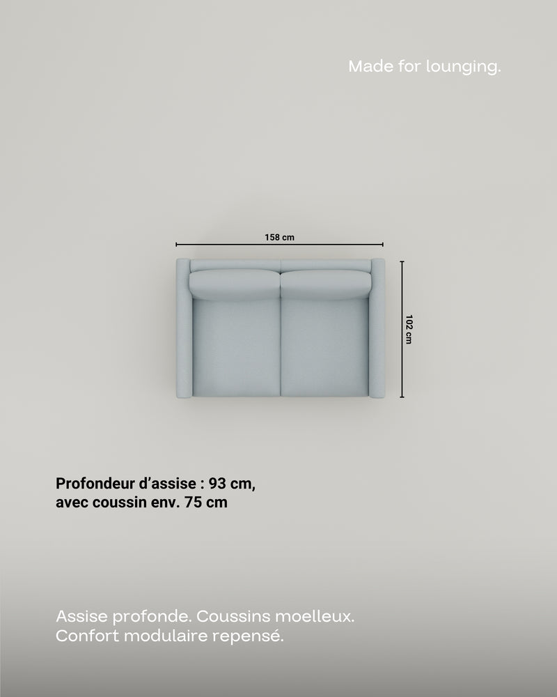 Canapé modulaire Aera 2 places