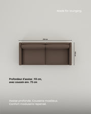 Canapé modulaire Aera 2.5 places