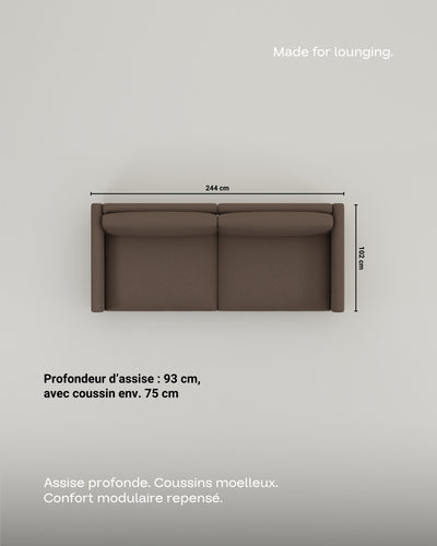 Canapé modulaire Aera 2.5 places