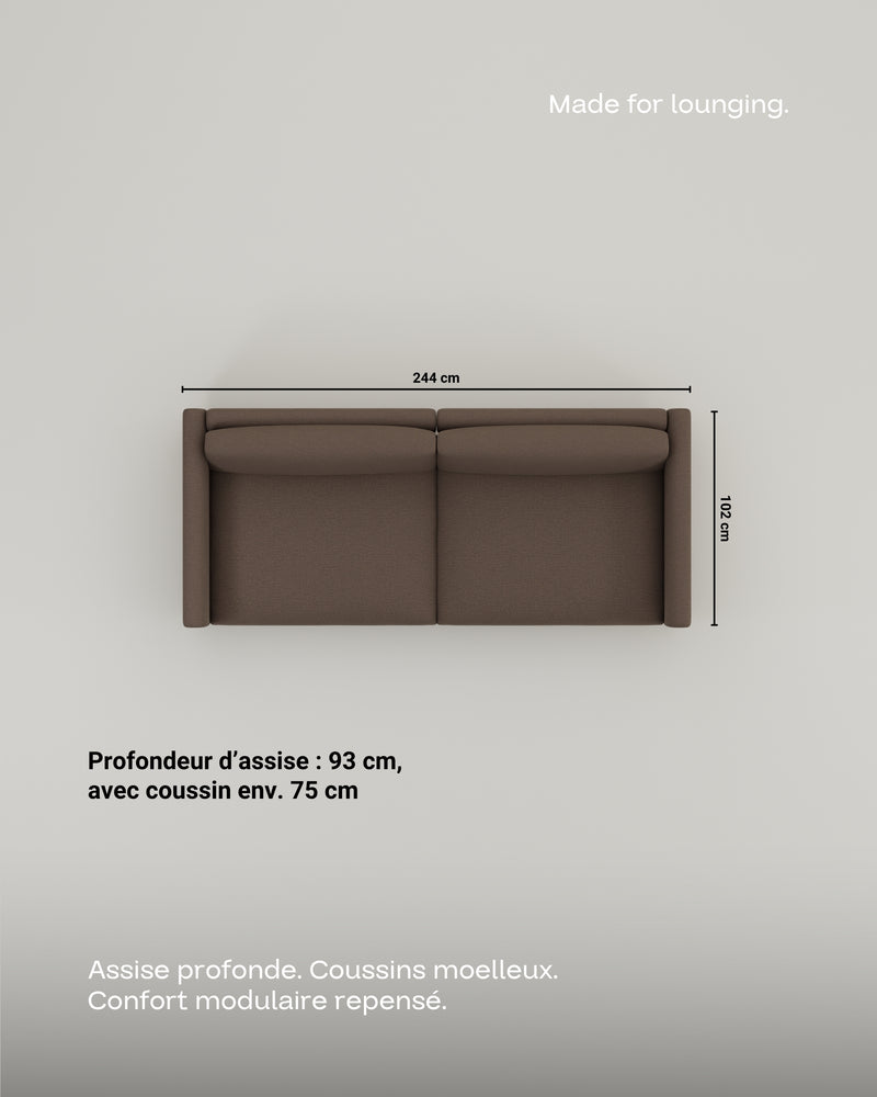 Canapé modulaire Aera 2.5 places