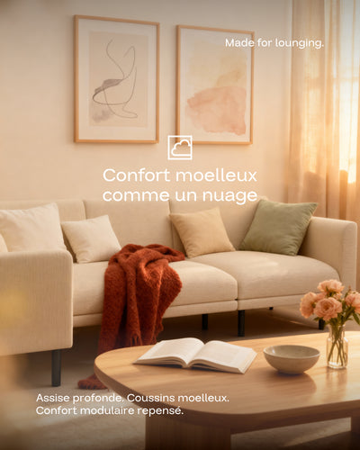 Canapé modulaire Aera d'angle XL