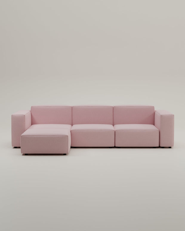 Revêtement en tissu - Canapé modulaire Harvey 4 places L