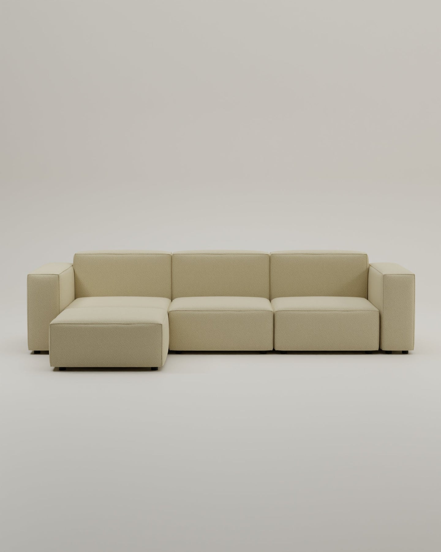 Revêtement en tissu - Canapé modulaire Harvey 4 places L