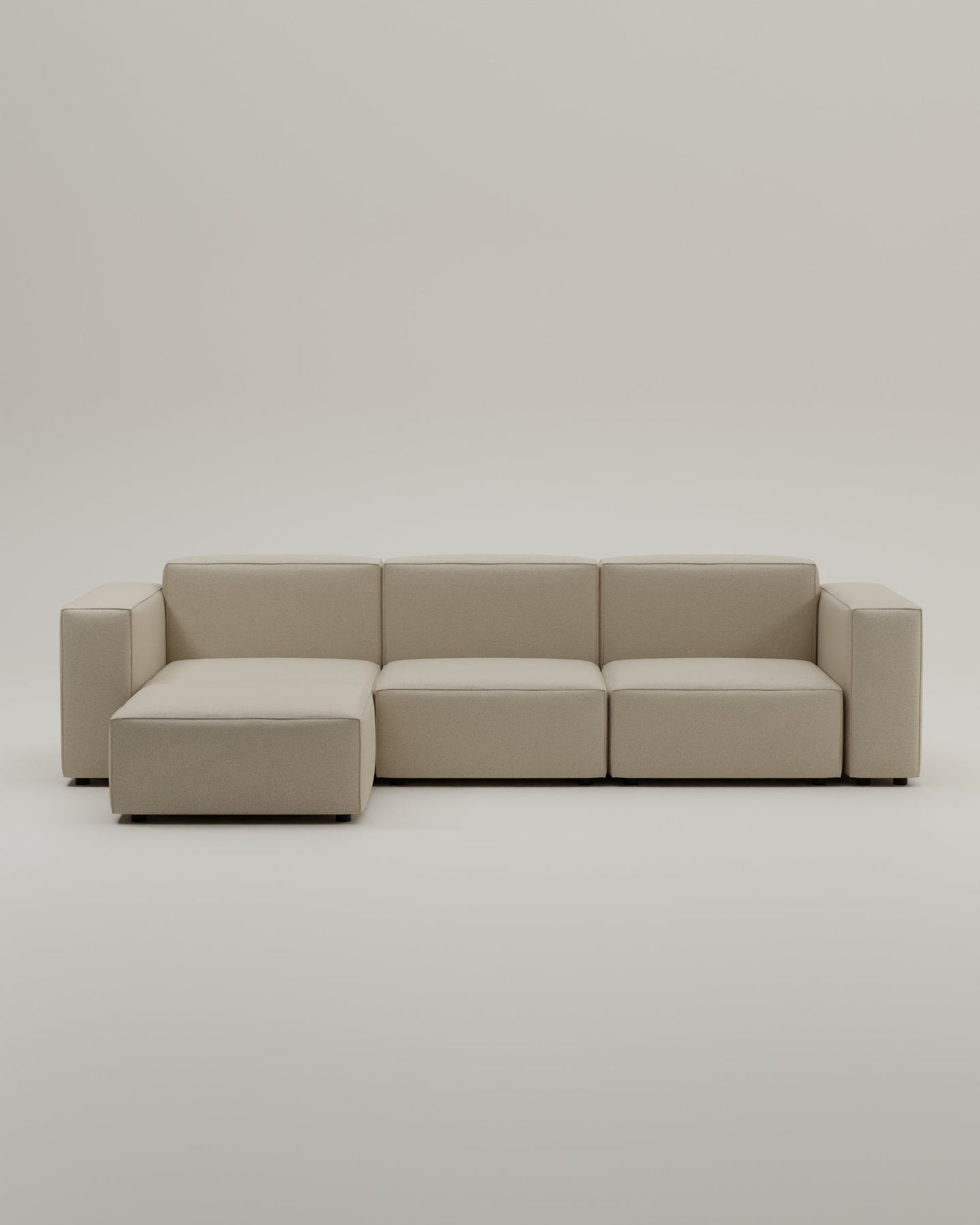 Revêtement en tissu - Canapé modulaire Harvey 4 places L