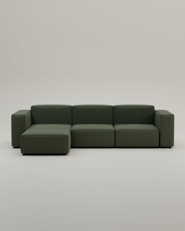 Revêtement en tissu - Canapé modulaire Harvey 4 places L