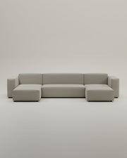 Canapé modulaire Harvey en forme de U / ensemble de salon avec fonction couchage