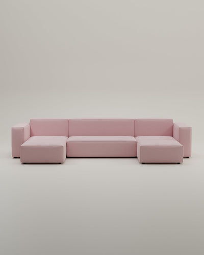 Canapé modulaire Harvey en forme de U / ensemble de salon avec fonction couchage