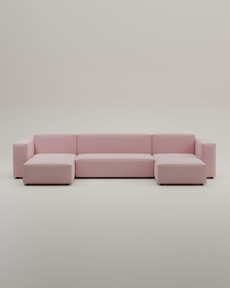 Canapé modulaire Harvey en forme de U / ensemble de salon avec fonction couchage