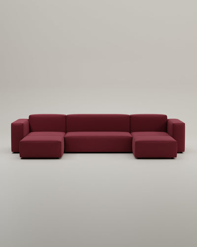 Canapé modulaire Harvey en forme de U / ensemble de salon avec fonction couchage