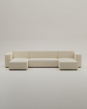 Canapé modulaire Harvey en forme de U / ensemble de salon avec fonction couchage