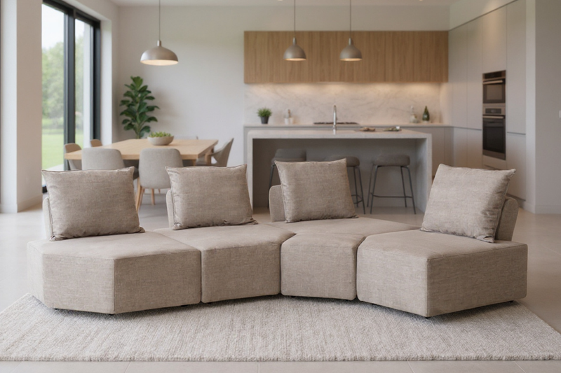 Canapé modulable Katrina avec fonction sommeil