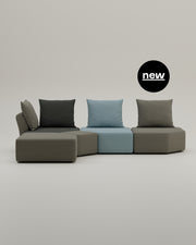 Canapé modulable Katrina avec fonction sommeil