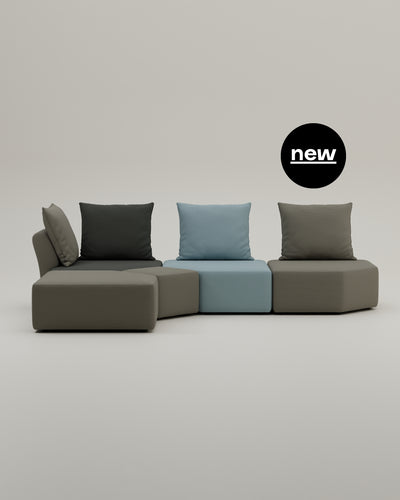 Canapé modulable Katrina avec fonction sommeil