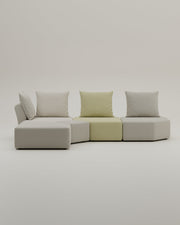 Revêtement en tissu - Canapé modulaire Katrina