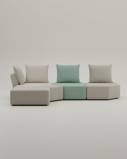 Revêtement en tissu - Canapé modulaire Katrina