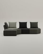 Revêtement en tissu - Canapé modulaire Katrina