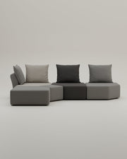 Revêtement en tissu - Canapé modulaire Katrina