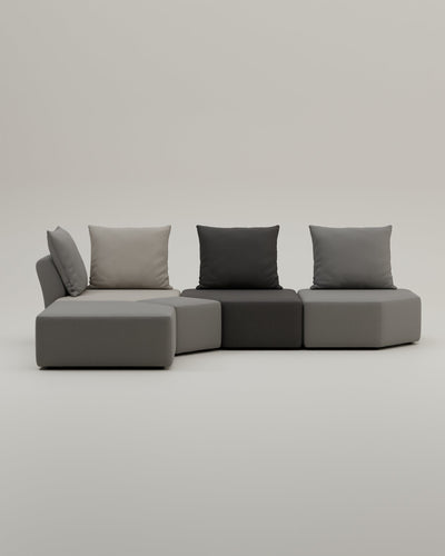 Canapé modulable Katrina avec fonction sommeil