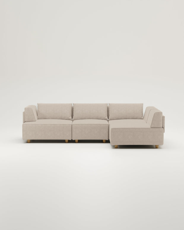 Revêtement en tissu - Canapé modulaire Louis 4 places