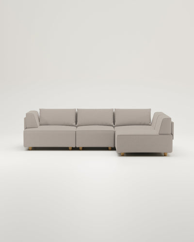 Revêtement en tissu - Canapé modulaire Louis 4 places